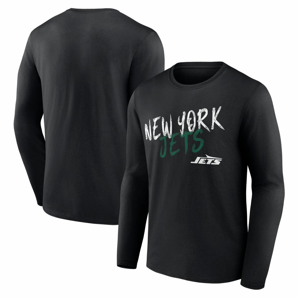 New York Jets Hustle Long Sleeve T-Shirt Black | NFL