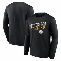 Pittsburgh Steelers Hustle Long Sleeve T-Shirt Black | NFL