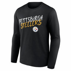 Pittsburgh Steelers Hustle Long Sleeve T-Shirt Black | NFL