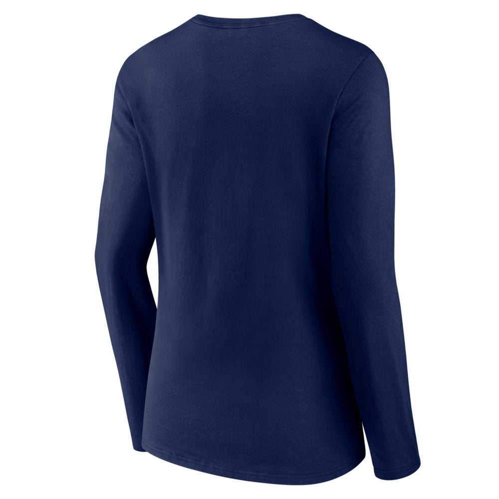 Seattle Seahawks Women's Hustle Long Sleeve V-Neck T-Shirt College Navy | NFL