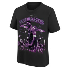 Anthony Edwards Minnesota Timberwolves Youth City Edition Player T-Shirt Black - NBA
