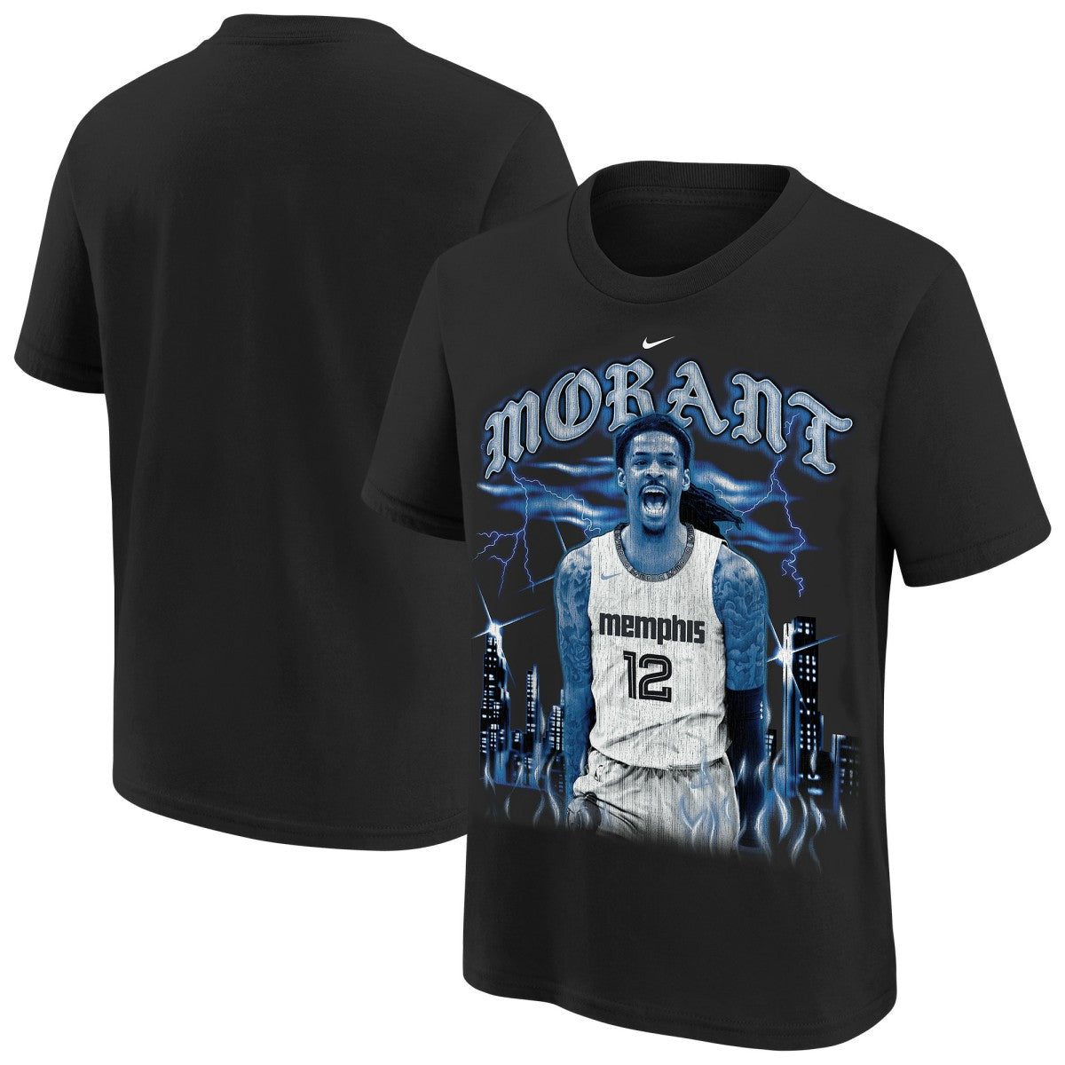 Ja Morant Memphis Grizzlies Youth City Edition Player T-Shirt Black - NBA