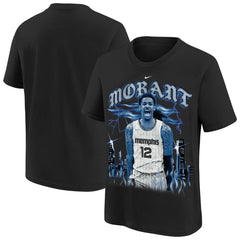 Ja Morant Memphis Grizzlies Youth City Edition Player T-Shirt Black - NBA