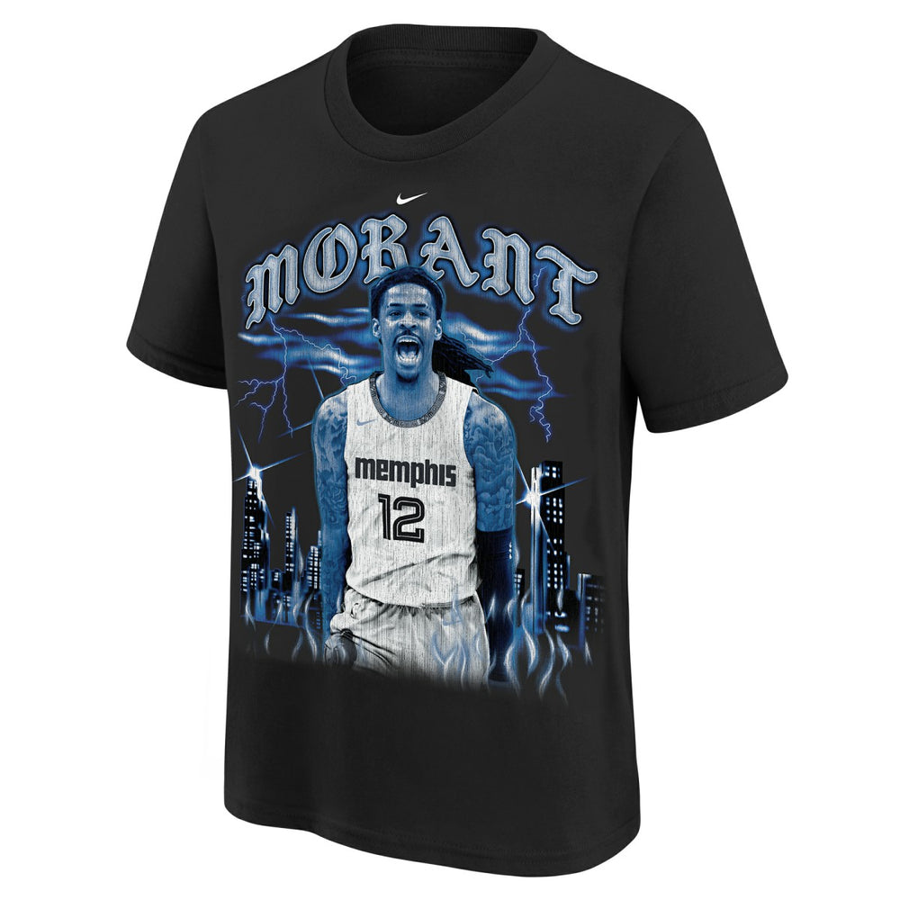 Ja Morant Memphis Grizzlies Youth City Edition Player T-Shirt Black - NBA