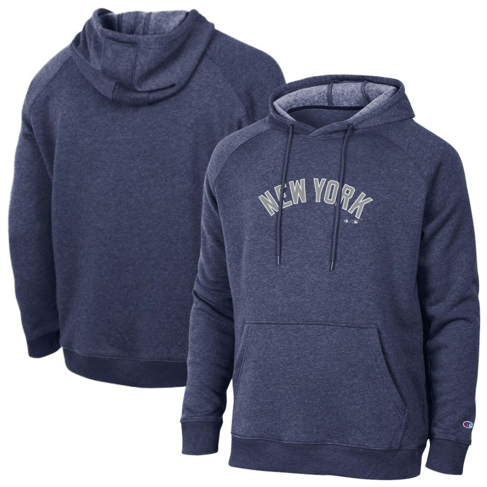 New York Yankees Champion Triumph Tri-Blend Raglan Hoodie - MLB