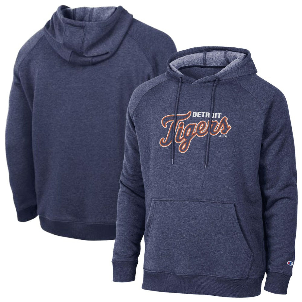 Detroit Tigers Champion Triumph Tri-Blend Raglan Hoodie - MLB