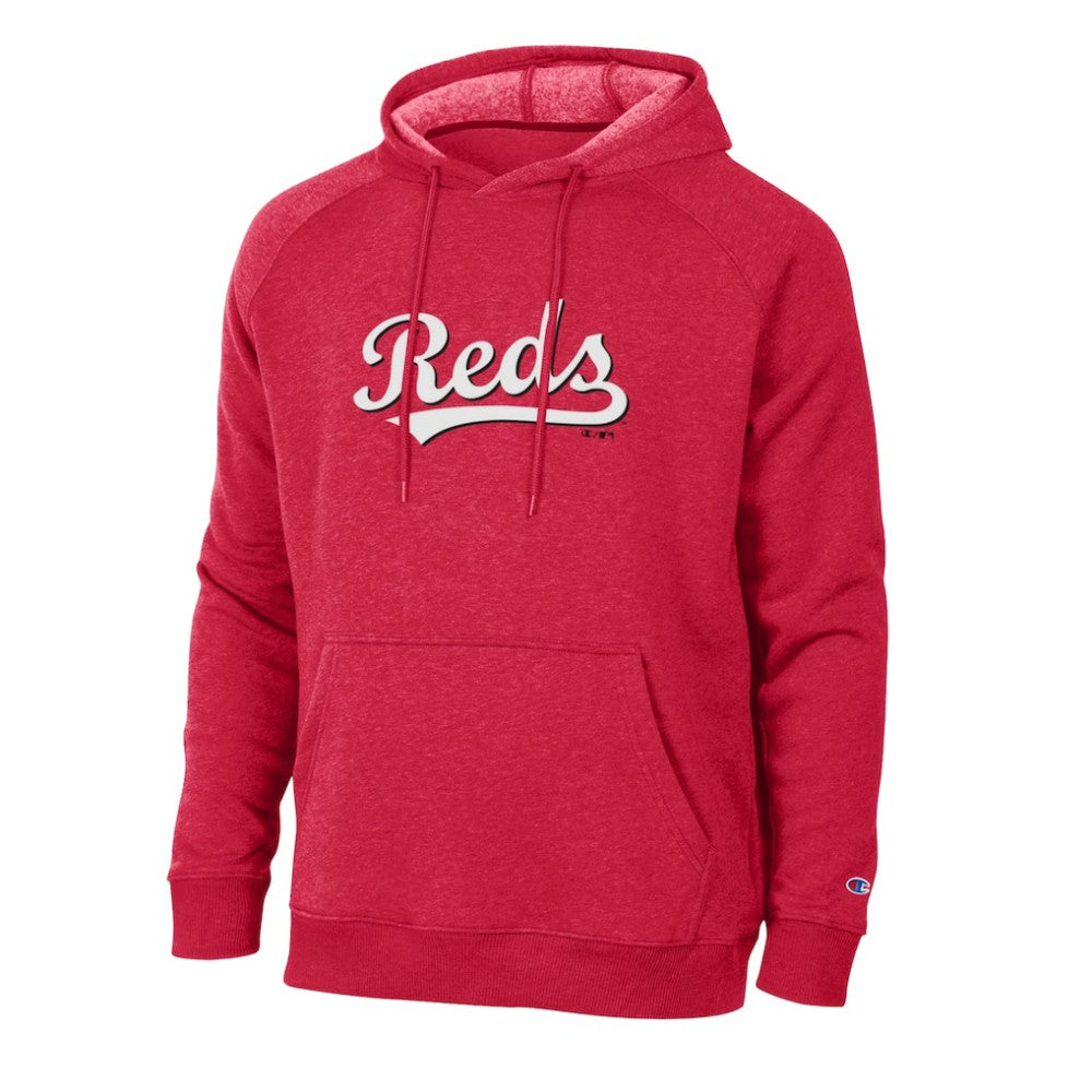 Cincinnati Reds Champion Triumph Tri-Blend Raglan Hoodie - MLB