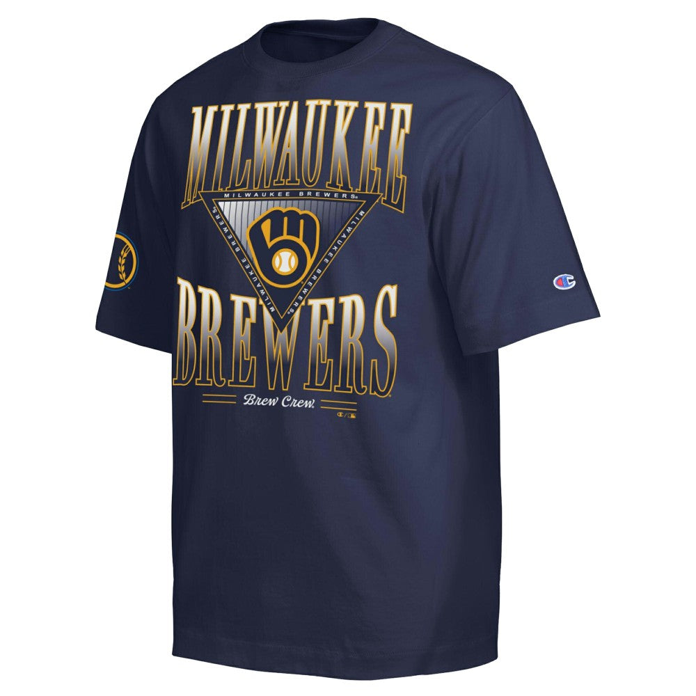 Milwaukee Brewers Champion Traditions Two Locations T-Shirt - MLB
