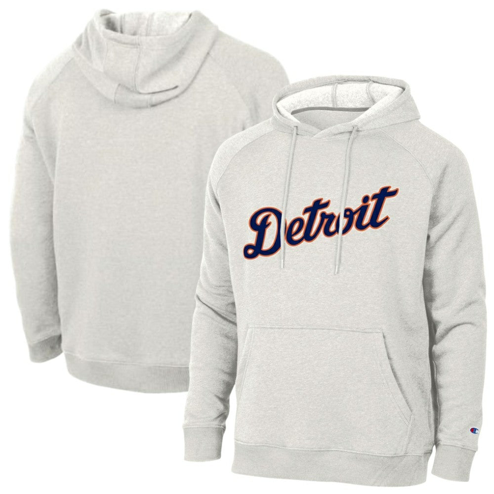Detroit Tigers Champion Triumph Tri-Blend Raglan Hoodie - MLB