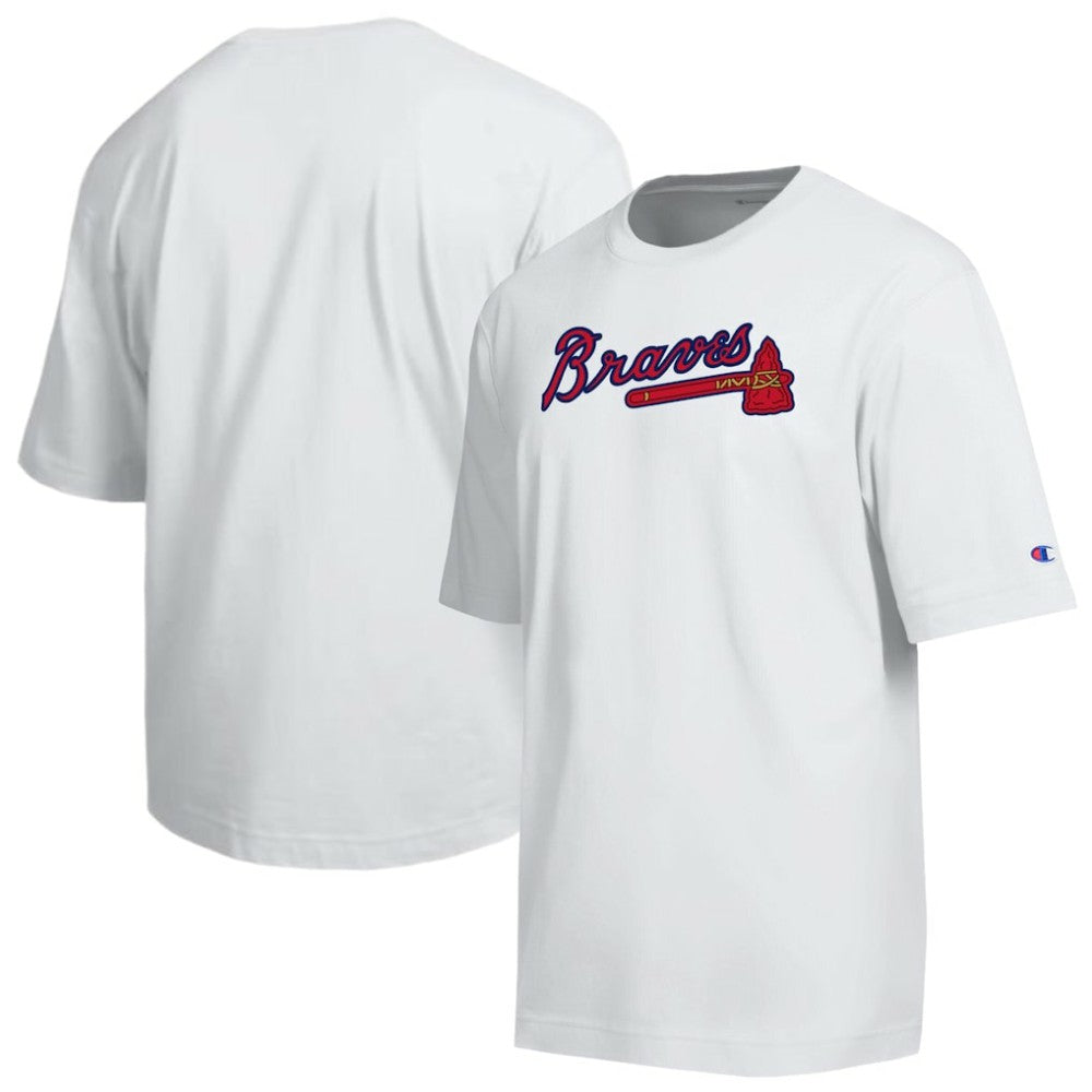 Atlanta Braves Champion All Star Arched Chenille Wordmark T-Shirt - MLB