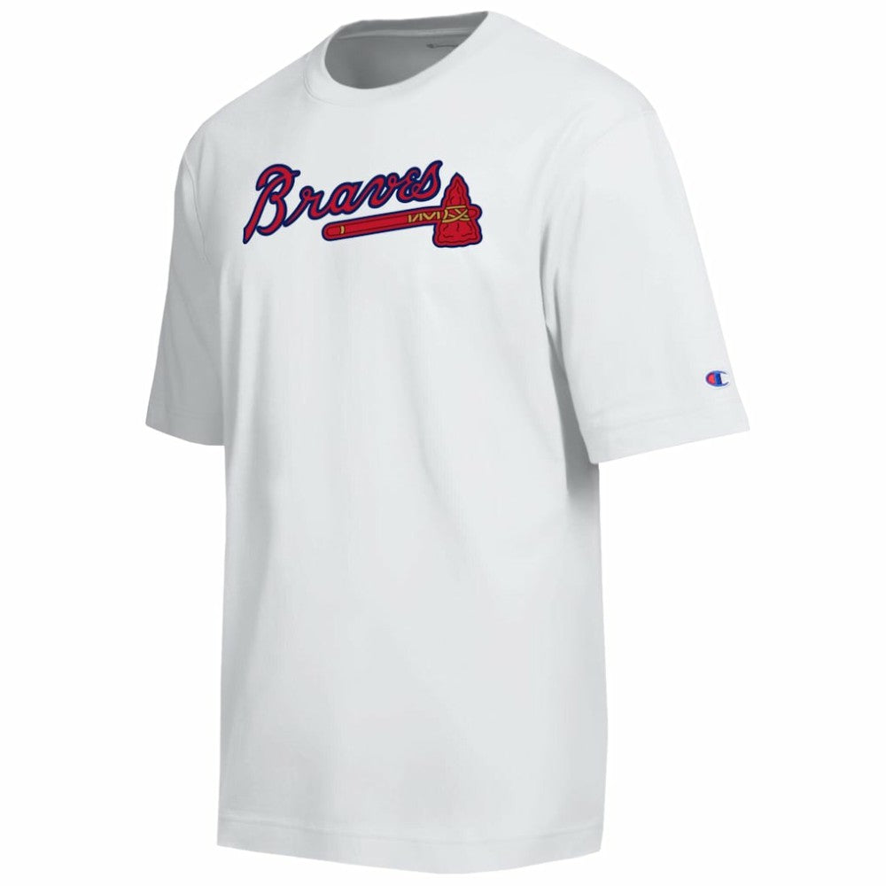 Atlanta Braves Champion All Star Arched Chenille Wordmark T-Shirt - MLB
