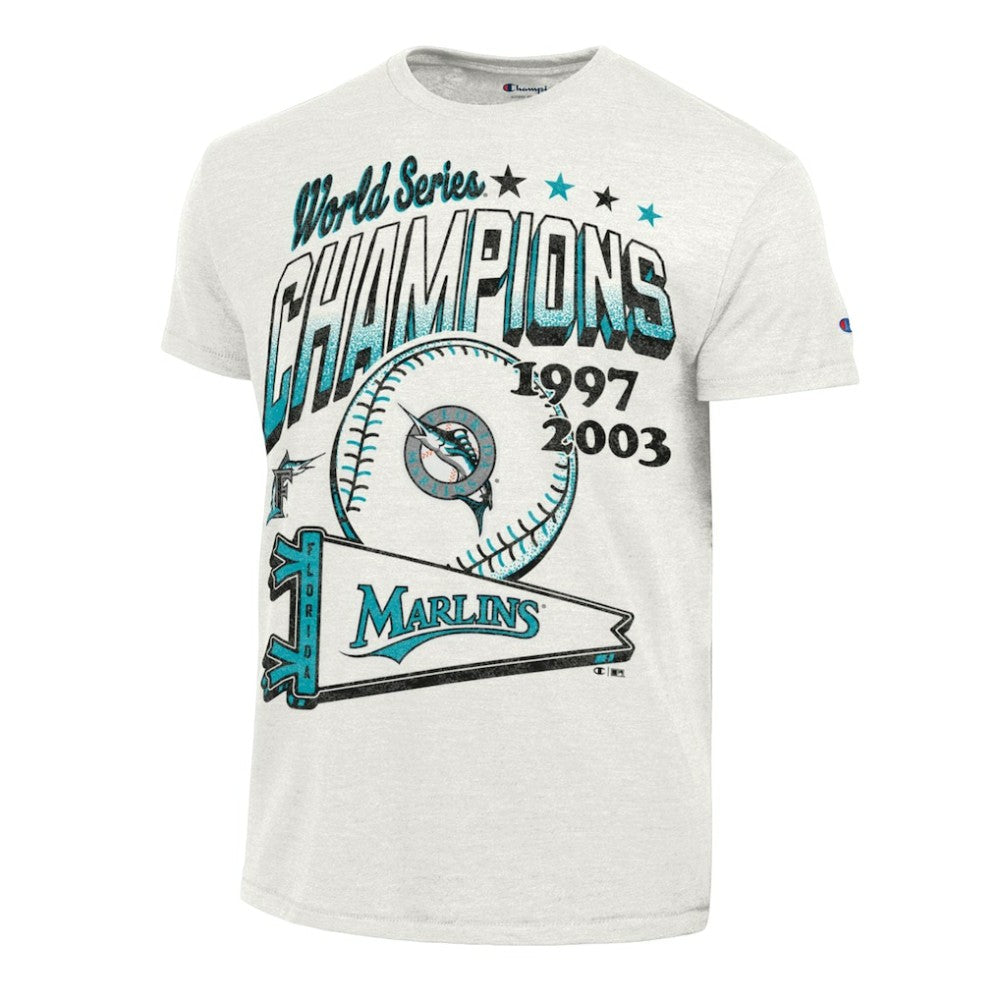 Miami Marlins Champion Winning Tradition Cooperstown Tri-Blend T-Shirt - MLB