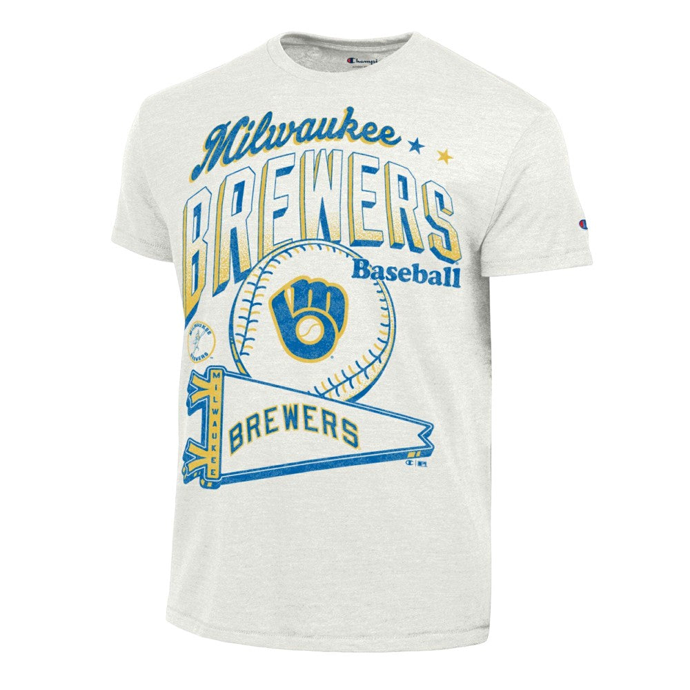 Milwaukee Brewers Champion Winning Tradition Cooperstown Tri-Blend T-Shirt - MLB