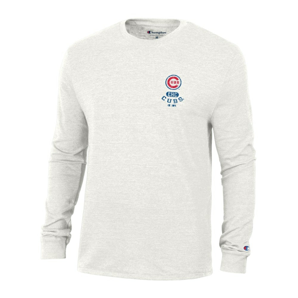 Chicago Cubs Champion Cooperstown Winning Tradition Tri-Blend Long Sleeve T-Shirt - MLB