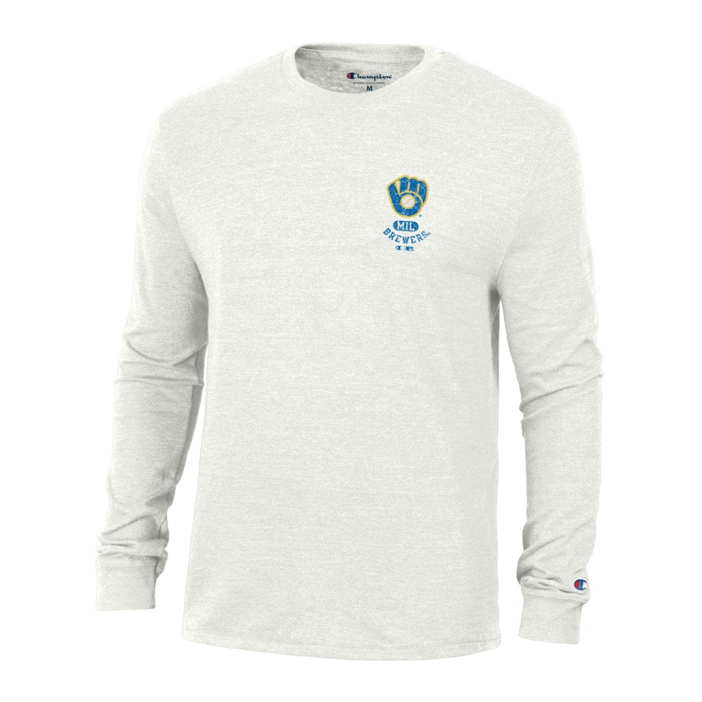 Milwaukee Brewers Champion Cooperstown Winning Tradition Tri-Blend Long Sleeve T-Shirt - MLB