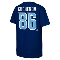 Nikita Kucherov Tampa Bay Lightning Fanatics Youth Alternate Captain 2026 Stadium Series T-Shirt - Blue - NHL