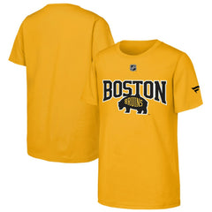 Boston Bruins Fanatics Youth 2026 NHL Stadium Series Authentic Locker Room T-Shirt - Gold - NHL