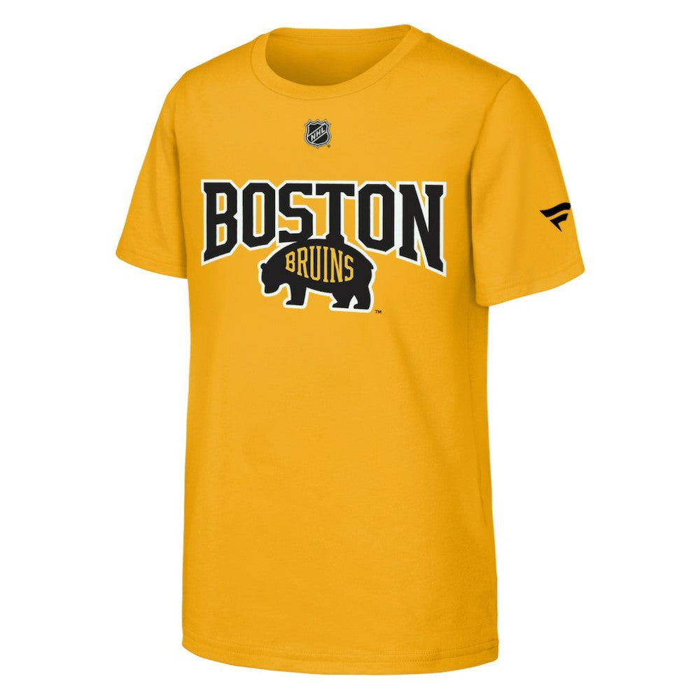 Boston Bruins Fanatics Youth 2026 NHL Stadium Series Authentic Locker Room T-Shirt - Gold - NHL