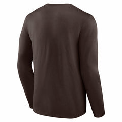 Cleveland Browns Hustle Long Sleeve T-Shirt Brown | NFL