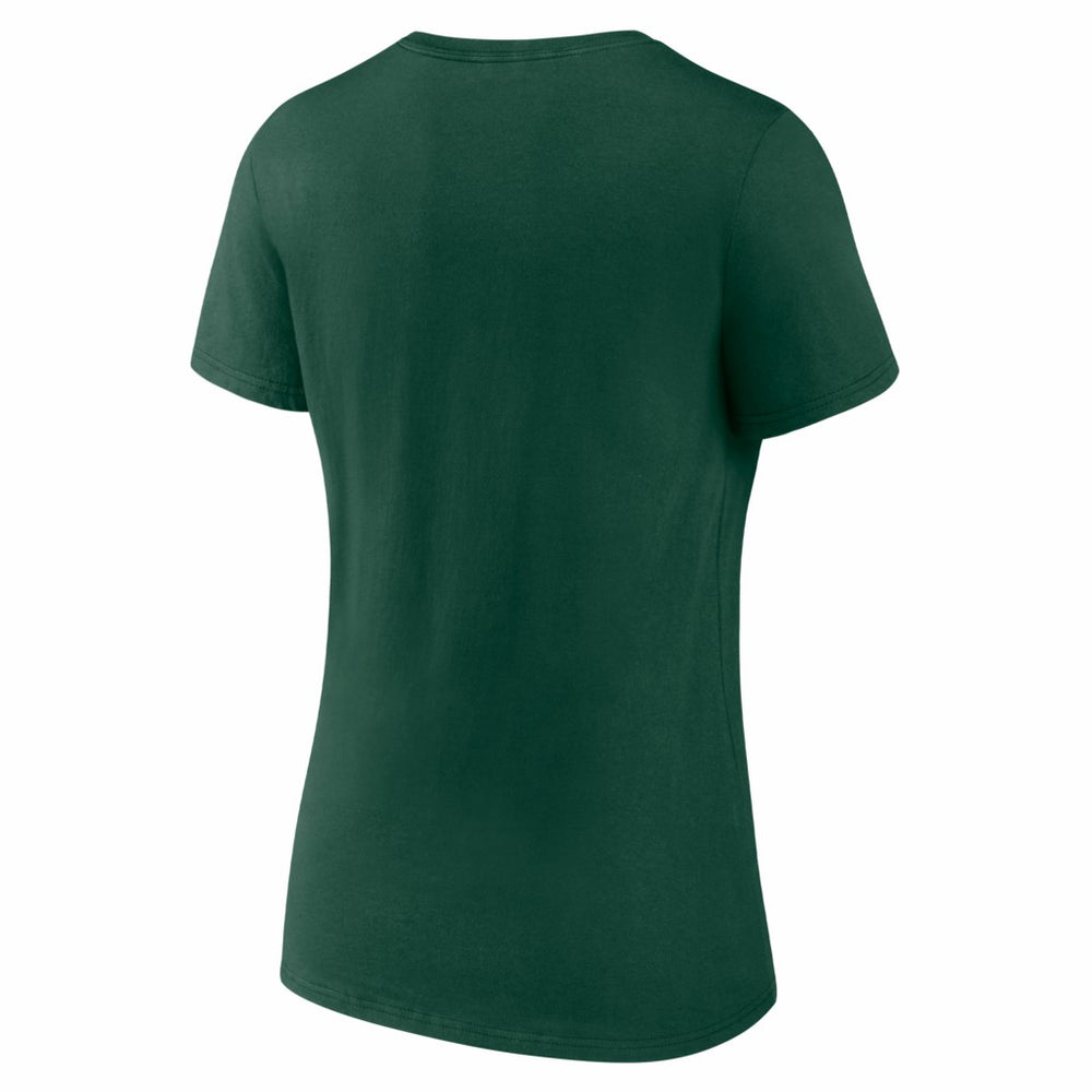 Green Bay Packers Women's Hustle V-Neck T-Shirt Green | NFL