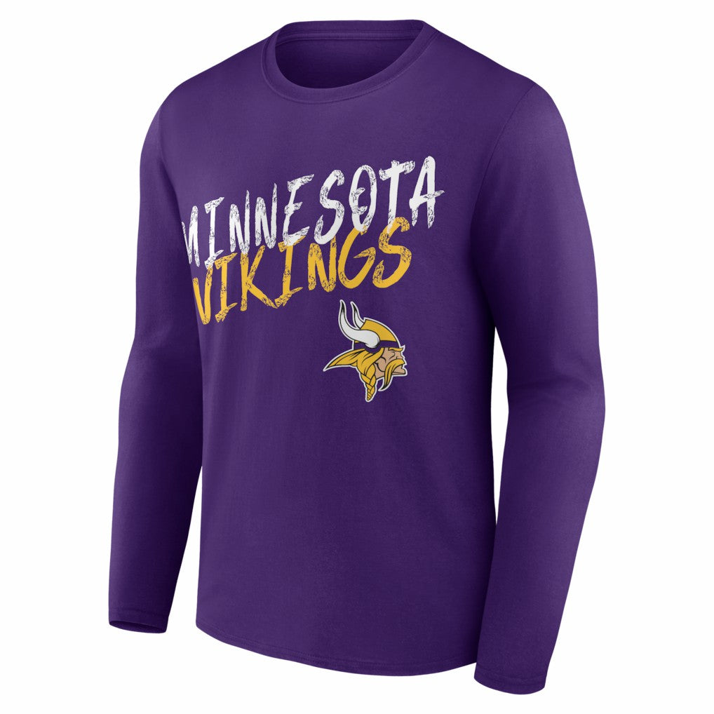 Minnesota Vikings Hustle Long Sleeve T-Shirt Purple | NFL