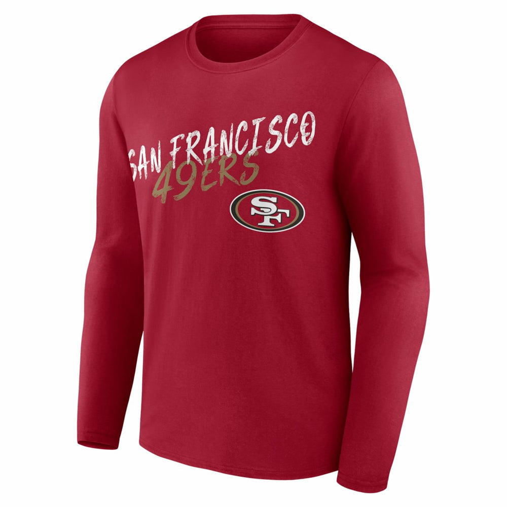 San Francisco 49ers Hustle Long Sleeve T-Shirt Scarlet | NFL