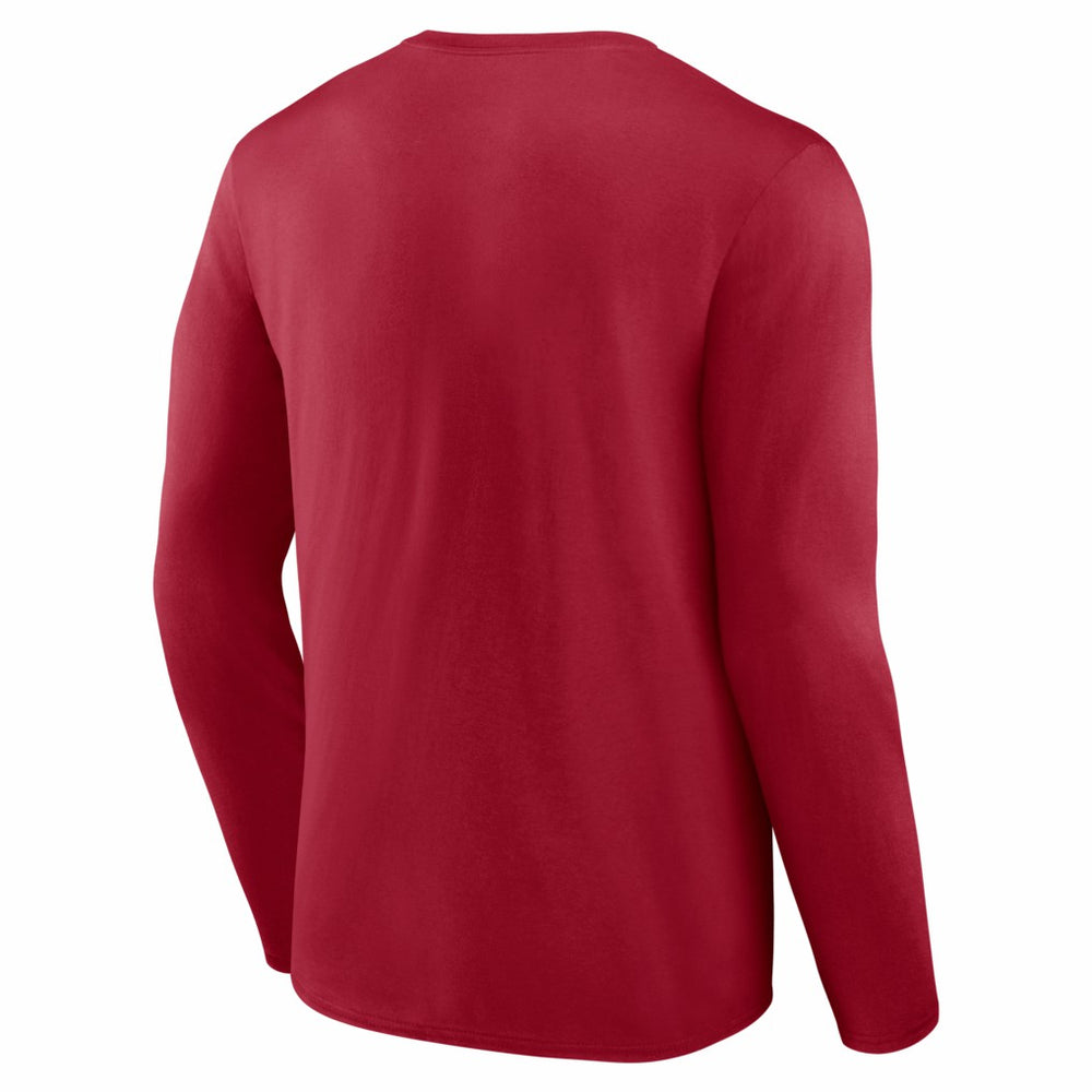 San Francisco 49ers Hustle Long Sleeve T-Shirt Scarlet | NFL