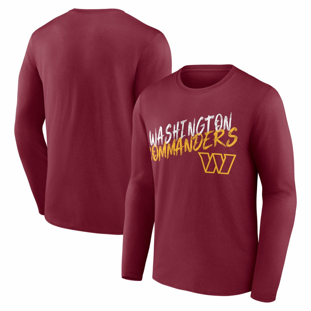Washington Commanders Hustle Long Sleeve T-Shirt Burgundy | NFL