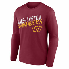 Washington Commanders Hustle Long Sleeve T-Shirt Burgundy | NFL