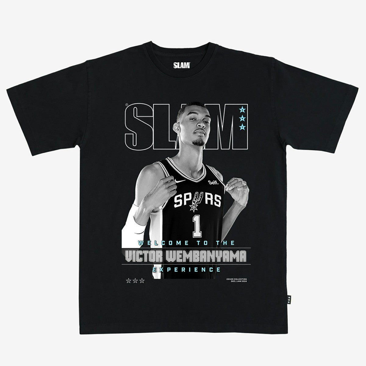 Victor Wembanyama San Antonio Spurs Unisex SLAM Cover T-Shirt Black - NBA