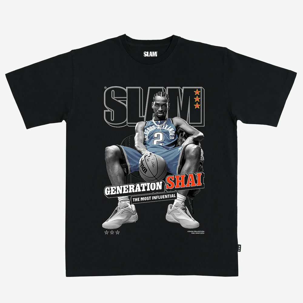 Shai Gilgeous-Alexander Oklahoma City Thunder Unisex SLAM Cover T-Shirt Black - NBA