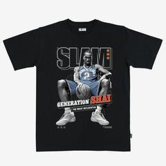 Shai Gilgeous-Alexander Oklahoma City Thunder Unisex SLAM Cover T-Shirt Black - NBA