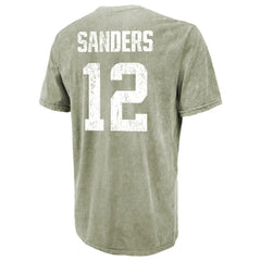 Shedeur Sanders Cleveland Browns Majestic Threads Mineral Wash Name & Number T-Shirt Moss Green | NFL