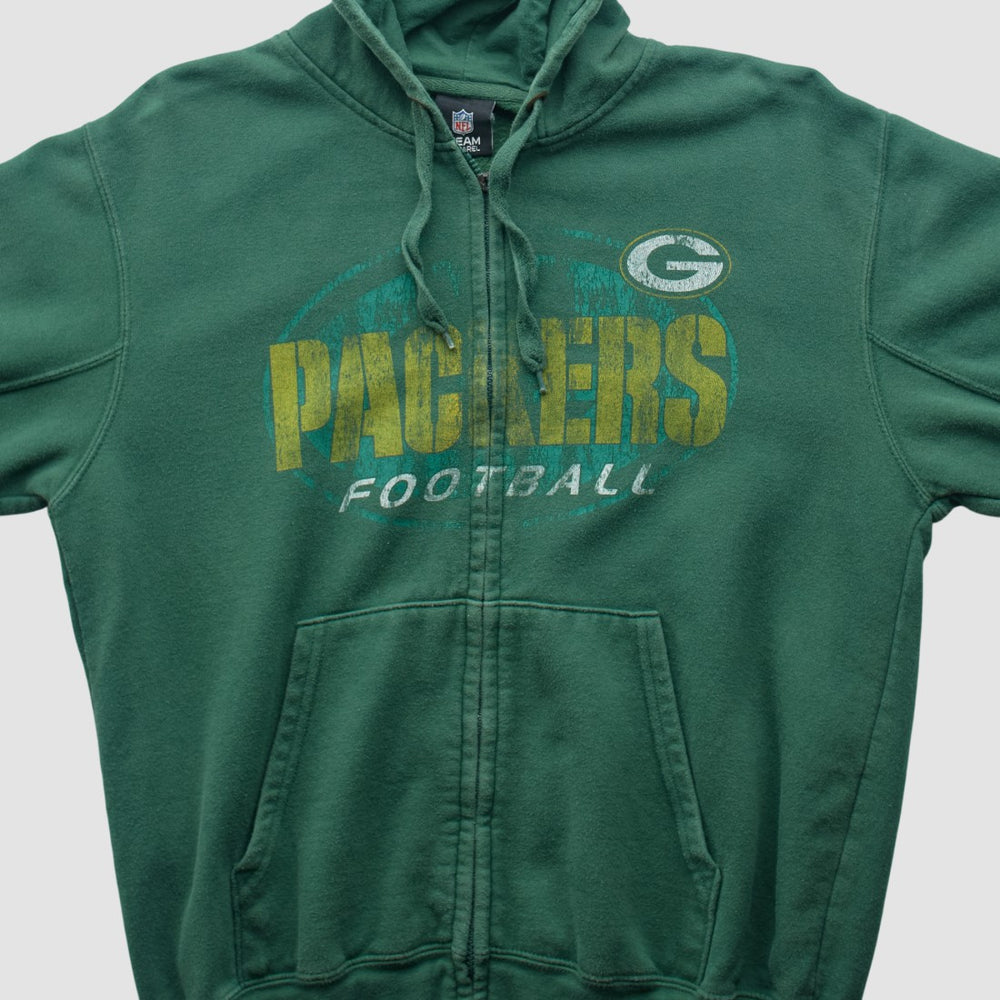 Green Bay Packers Team Edition Apparel 2010s Hooded Full Zip Sweatshirt Green Vintage | Fanatics