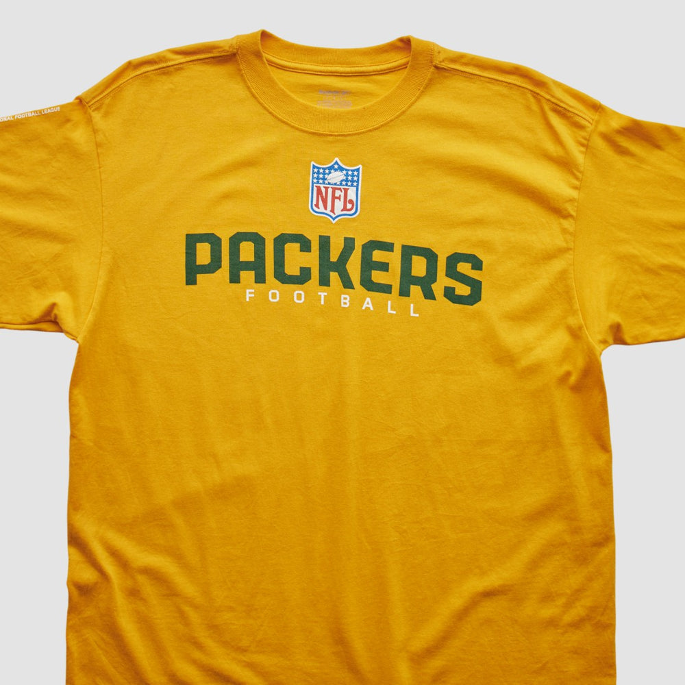 Green Bay Packers Reebok 2000s T-shirt Yellow Vintage | Fanatics