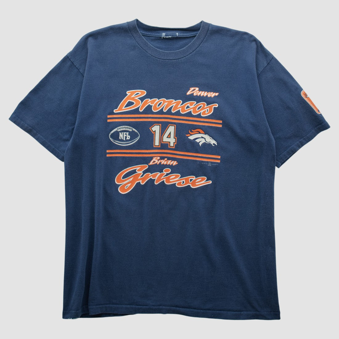 Denver Broncos 2000s T-shirt Navy Vintage | Fanatics
