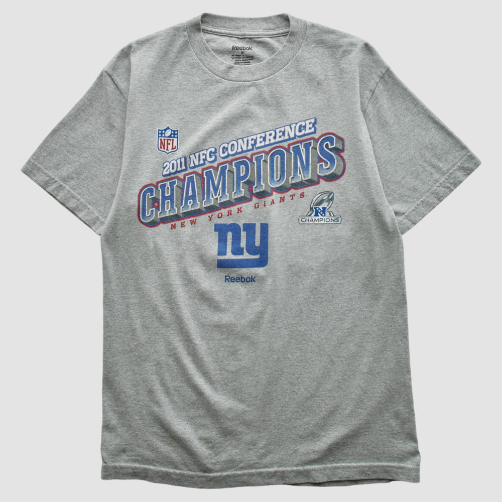 New York Giants Reebok 2011 T-shirt Heather Gray Vintage | Fanatics