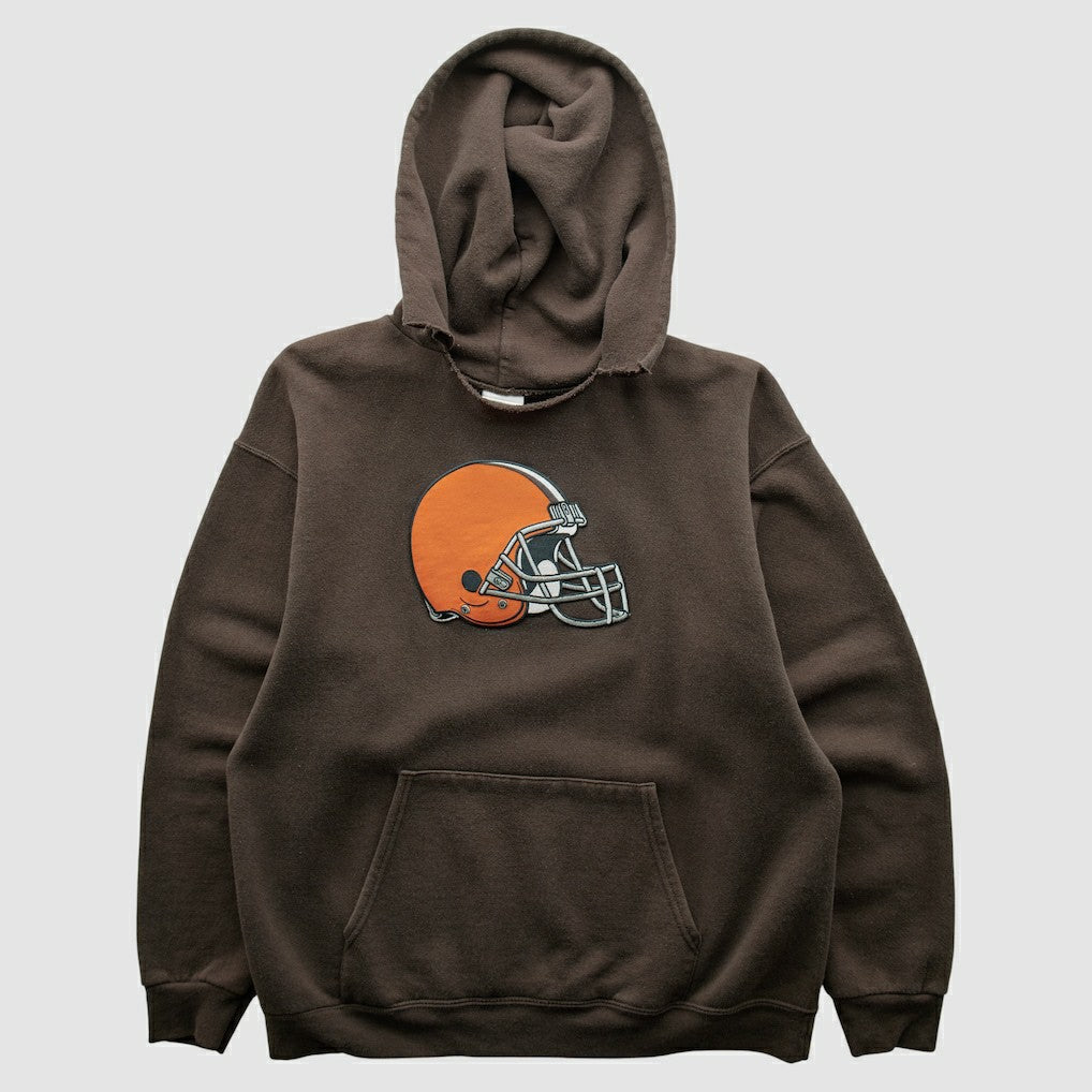 Cleveland Browns NFL 2000s Hooded Pullover Sweatshirt Brown Vintage | Fanatics