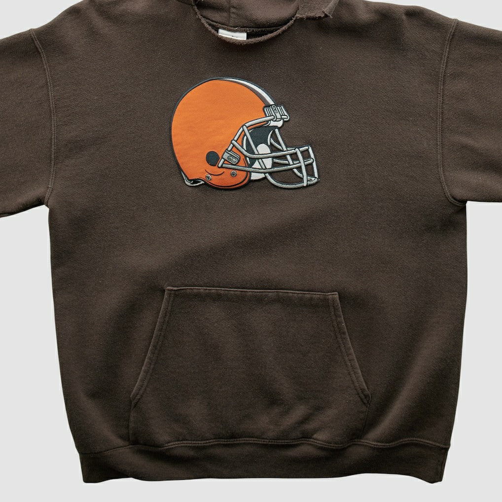 Cleveland Browns NFL 2000s Hooded Pullover Sweatshirt Brown Vintage | Fanatics