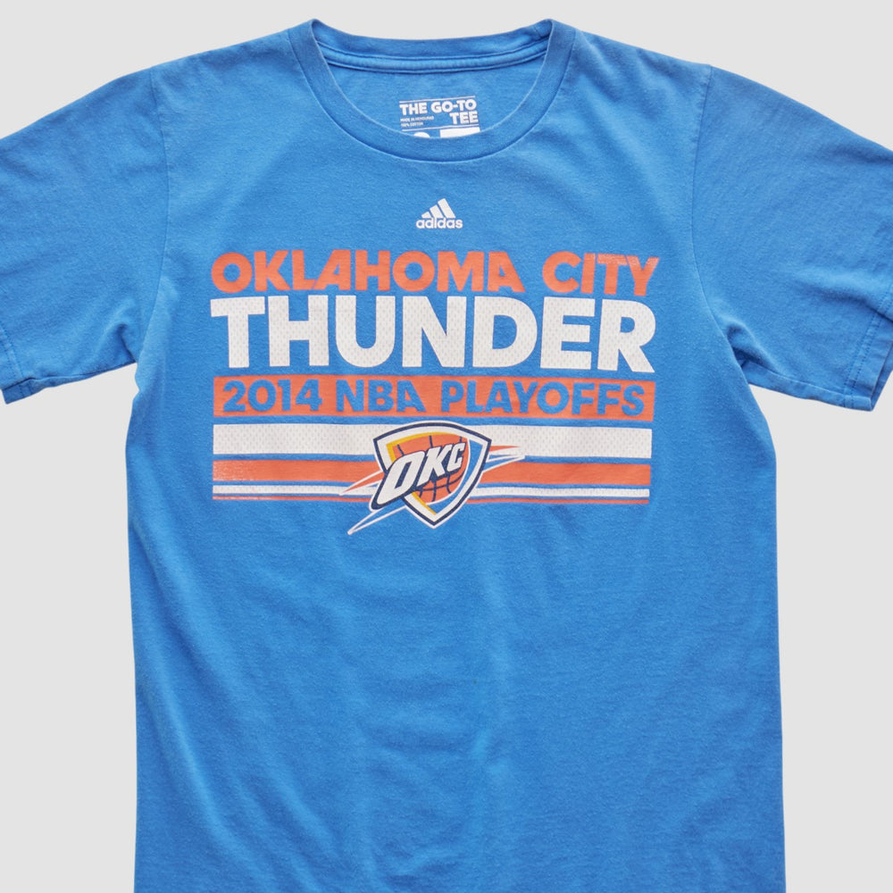 Oklahoma City Thunder 2014 T-shirt Blue Vintage - NBA