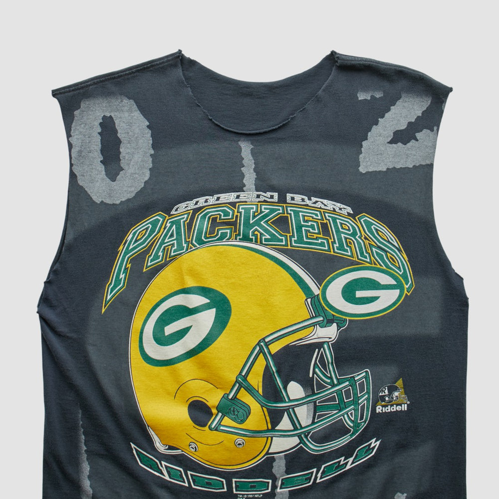 Green Bay Packers 1997 Tank Charcoal Vintage | Fanatics