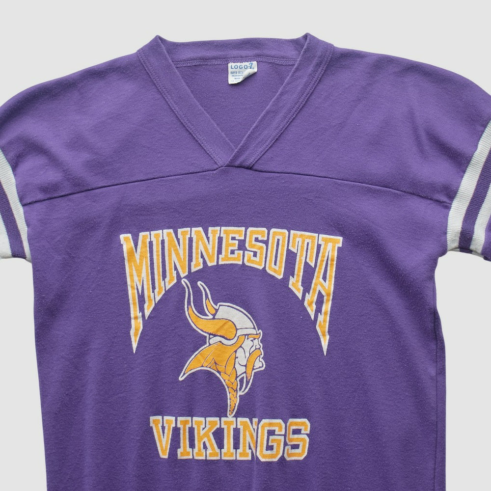 Minnesota Vikings Logo 7 90s T-shirt Purple Vintage | Fanatics