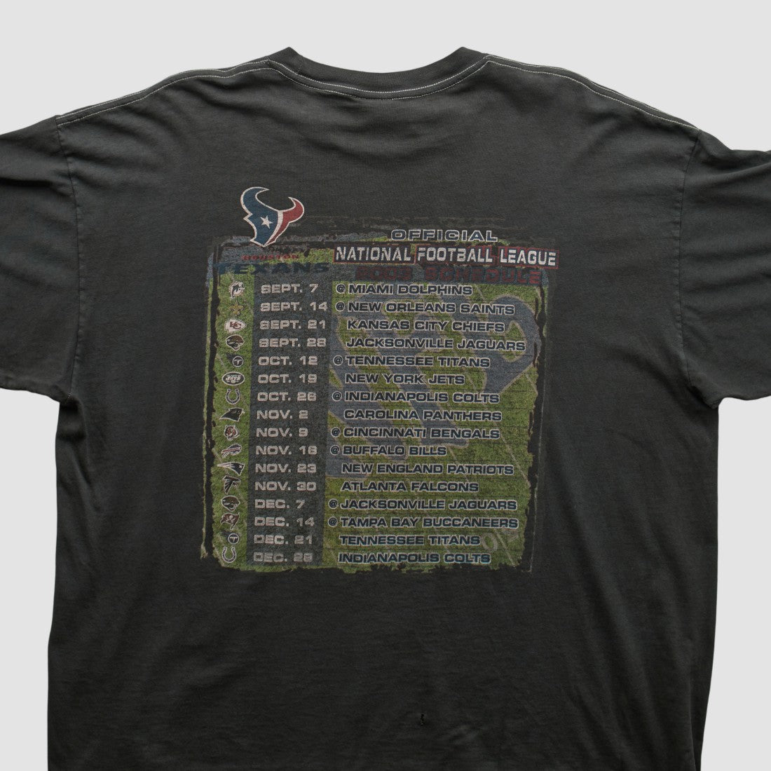 Houston Texans NFL 2000s T-shirt Charcoal Vintage | Fanatics