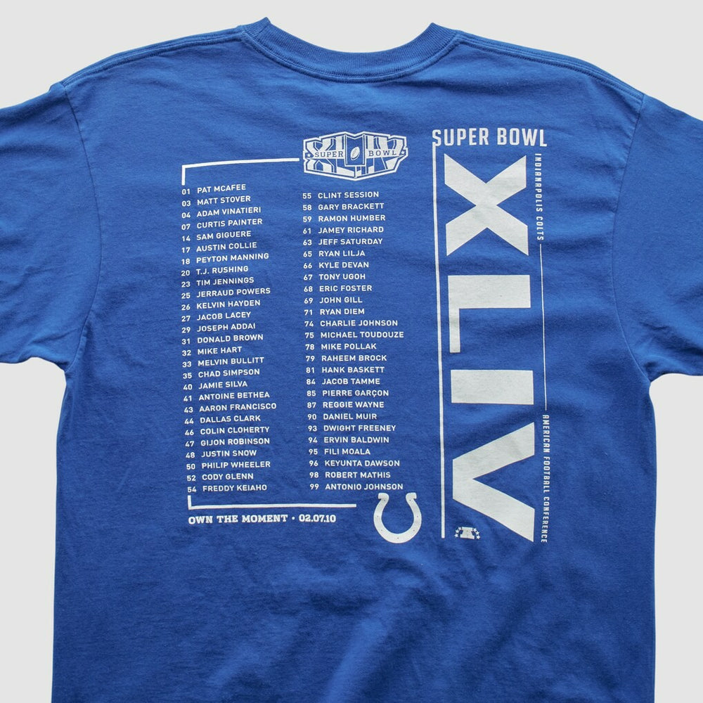 Indianapolis Colts Reebok 2010 T-shirt Blue Vintage | Fanatics