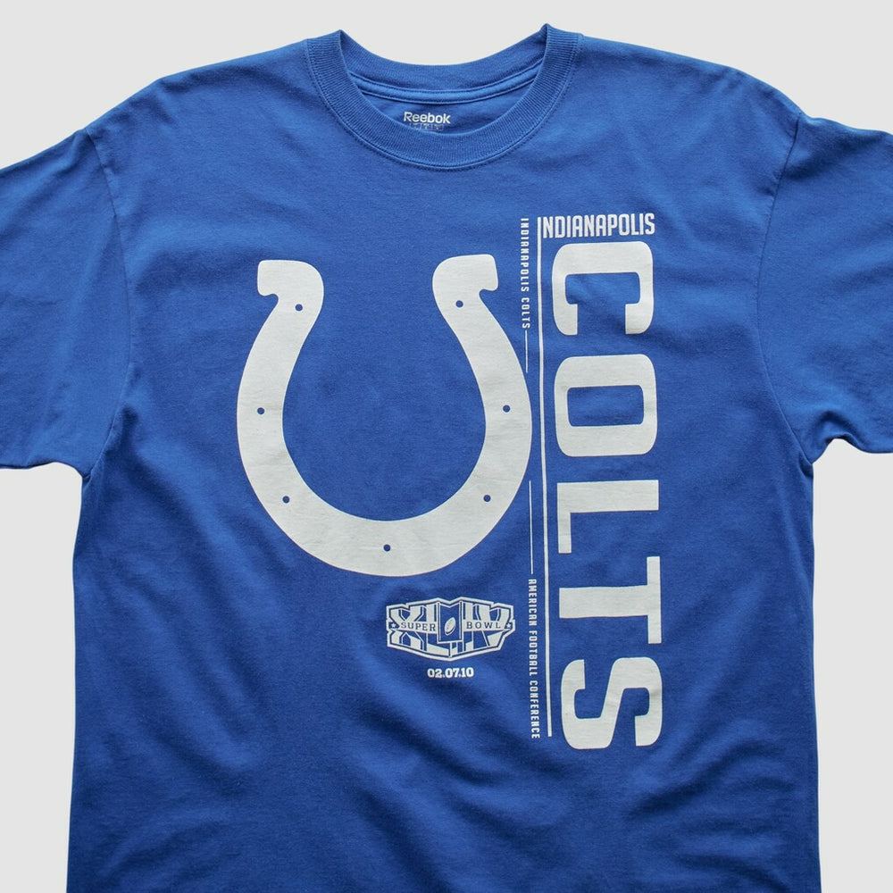 Indianapolis Colts Reebok 2010 T-shirt Blue Vintage | Fanatics