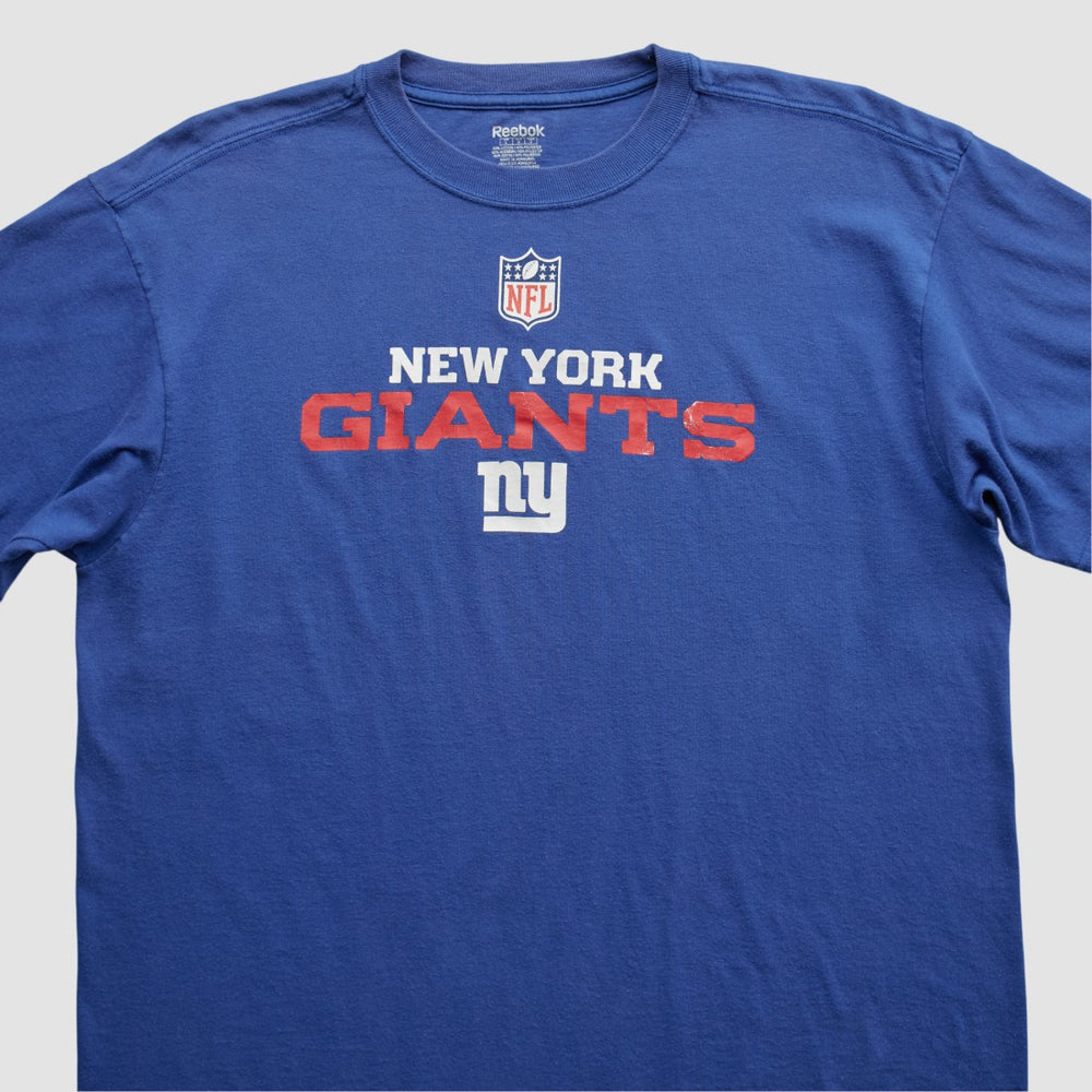 New York Giants Reebok 2000s T-shirt Blue Vintage | Fanatics