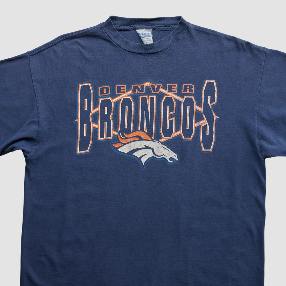 Denver Broncos Tultex 90s T-shirt Navy Vintage | Fanatics
