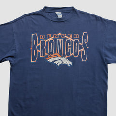 Denver Broncos Tultex 90s T-shirt Navy Vintage | Fanatics
