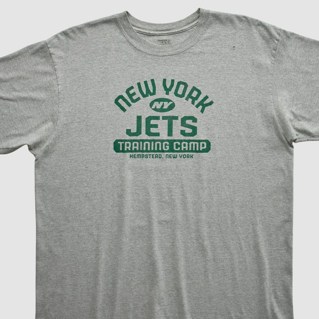 New York Jets Reebok 2000s T-shirt Heather Gray Vintage | Fanatics