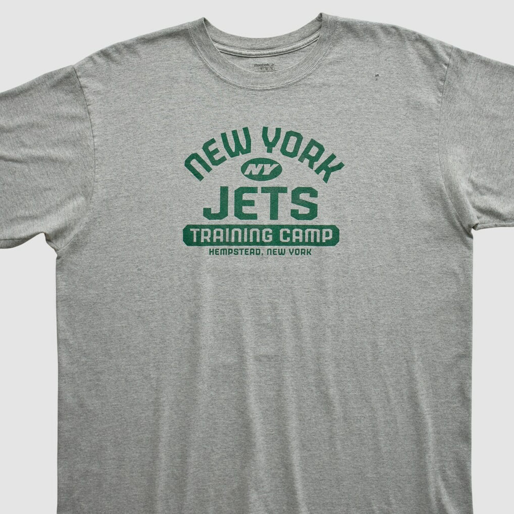 New York Jets Reebok 2000s T-shirt Heather Gray Vintage | Fanatics